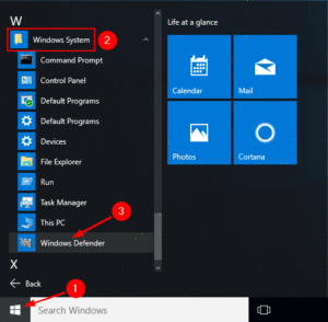 5 Ways To Open Windows Defender in Windows 10 5