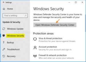 5 Ways To Open Windows Defender in Windows 10 9