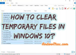How to Clear Temporary Files in Windows 10?