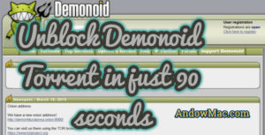 Unblock Demonoid Torrent in just 90 seconds