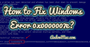 How to Fix Windows Error 0x0000007e?