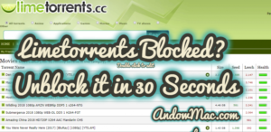 Limetorrents Blocked? Unblock it in 30 Seconds