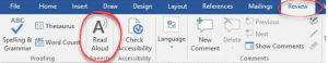 How to Use the Speak and Read Aloud Commands in Microsoft Word to Make it Read to You? (3)