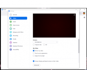 How to Disable Mirroring of Video on Zoom Cloud Meeting? (7)