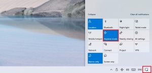 How to Enable and Disable Airplane-Mode on Windows 10? (1)