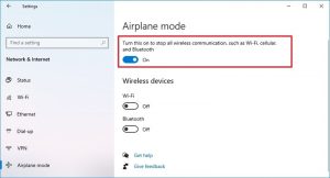 How to Enable and Disable Airplane-Mode on Windows 10? (5)