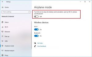 How to Enable and Disable Airplane-Mode on Windows 10? (6)