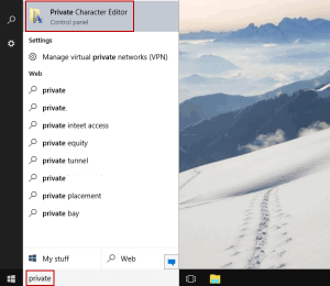 6 Different Ways to Access Private Character Editor in Windows 10? (1)